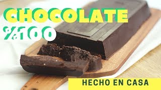 Como hacer CHOCOLATE CASERO - receta %100 cacao