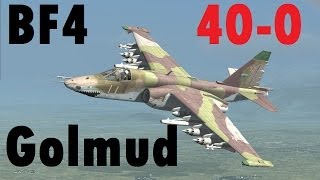 BF4 Attack Jet Gameplay (40-0) | Golmud Railway: SU-25 | Conquest Large HD - High Graphics