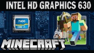Minecraft (Intel HD 630 + i5 7400) Sem Placa de Vídeo - 1080p | Gameplay Benchmarks