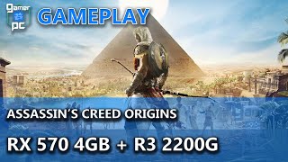 RX 570 4GB + Ryzen 3 2200G - Assassin's Creed Origins