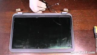 Dell Inspiron 5720 screen replacement, замена матрицы ноутбука