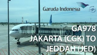 Garuda Indonesia B777-300ER Jakarta (CGK) to Jeddah (JED)