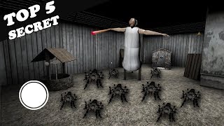 GRANNY HORROR GAME TOP 5 SECRET & HORROR PLACES || GRANNY HORROR GAME HINDI GAMEPLAY