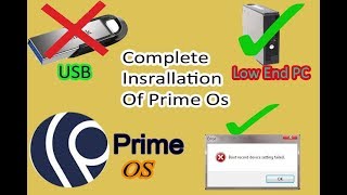 Prime OS Full Installation | All Errors Fixed | Tech 4U |
