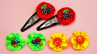 Как украсить ЗАКОЛКИ для девочки / Decoration hairpins Tutorial / ✿ NataliDoma