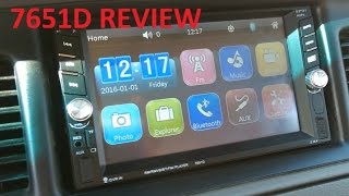 7651D 6.6" Double Din Radio Review and info. M.Way Brand