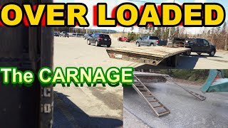 OVER LOADED Trailer--The Damage That FORCED me to SHUT DOWN my company!! 34,000 IBS On F350