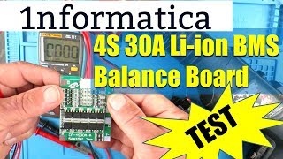 4S 30A Li-ion Battery Protection / Balance Board Test Electronic Tutorial