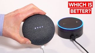 Google Home Mini VS Amazon Echo Dot - Which is better? (Unboxing & Review)