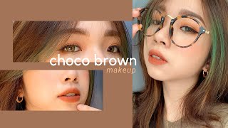 Choco Brown Makeup - MAKEUP TONE CAM NÂU GẠCH Cho Dịp Valentine | Trang