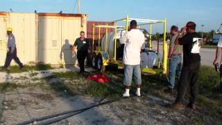 7000 PSI pressure washer training Port Everglades Fl. Dan Swede 800-666-1992 sales@hcsclean.com