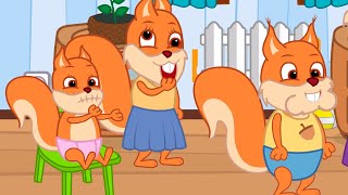 Famille d'Écureuil - Le Visage Le Plus Drôle De Tous Les Temps Animé 2022 en Français
