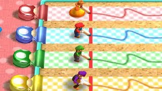 Mario Party The Top 100 Minigames - Daisy Vs Mario Vs Wario Vs Waluigi All Minigames (Master Cpu)