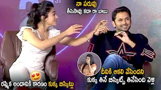 Hero Nithin Reveals Rashmika Mandanna Diet Secret | Bheeshma Valentines Day Special Interview | LATV