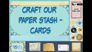 CRAFT OUR STASH - CARDS COLLAB  - 1/15/20 - DEC PAPER PUMPKIN ALTERNATIVES