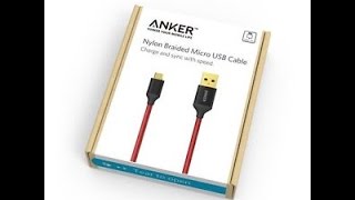 UnBoxing Anker Nylon Micro USB Cable