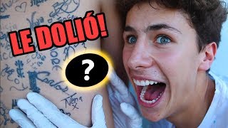 LE TATUÉ LA ESPALDA *dolor*