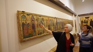 Татьяна Касаткина. Экскурсия в зале древнерусской живописи в Великом Новгороде