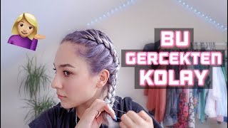 FAKE BALIKSIRTI ÖRGÜ NASIL YAPILIR? | ÖRGÜYE ALTERNATİF,  KOLAY VE GÜZEL BİR SAÇ MODELİ