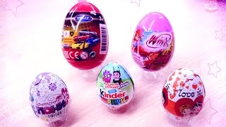Киндер Сюрприз Смешарики, Винкс, Пони / Surprise eggs : Winx, Weely, Pony
