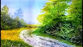 Как нарисовать пейзаж поэтапно гуашью/How to draw a landscape step by step gouache