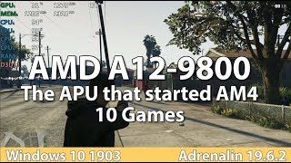 Gaming on AMD A12-9800 APU in 2019 - 10 Games - Benchmark Test