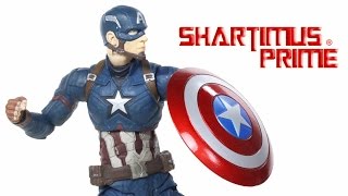 Marvel Select Civil War Captain America Movie Toy Action Figure Review