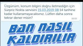 SÜRPRİZ NOKTA BAN KALDIRMA ÜZGÜNÜM HATASI ÇÖZÜMÜ YENİ MODLU BİP (KESSİN ÇÖZÜM)