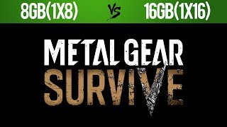 Metal Gear Survive 8GB RAM vs 16GB RAM