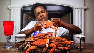 DOZEN BLUE CRAB MUKBANG | EATING SHOW