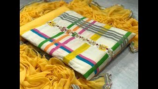 Latest Office Wear Cotton Dress Materials Collection // Trendy Salwar Suits Design