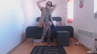 robe pull en alpaga couleur sable
