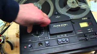 Jauza 209-1 Stereo (Яуза 209-1 стерео) Soviet stereo reel to reel tape recorder 1984
