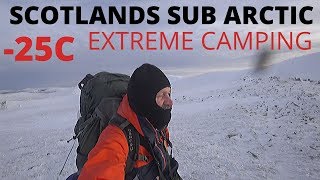 Wild camping in Scotlands Sub Arctic Cairngorms | Extreme winter camping | Camping in  below zero