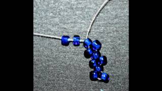 Peyote  Stitch Beading Picture Tutorial for begginers/ Мозаичное Плетение Бисером для начинающих