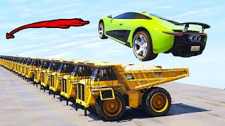 GTA 5 - КАК ПЕРЕЛЕТЕТЬ ВСЕ БЕЛАЗЫ НА СКОРОСТИ 200 КМ/ЧАС? ЭКСПЕРИМЕНТЫ В ГТА 5