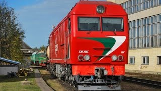 Железная дорога, тепловозы, видео поезда / Diesel locomotives, railway video compilation