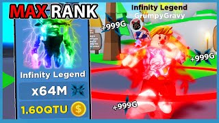 I Unlocked The Max Rank Infinity Legend And Broke The Leaderboard | Roblox Ninja Legends