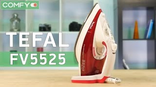 Утюг Tefal  FV5525 -  мощный утюг с системой авто-отключения - Видео демонстрация