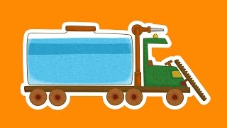 "Машинки", новый мультсериал для мальчиков - Поливальная машина (7 серия) Развивающий мультфильм