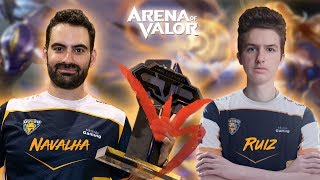 NAVALHA VS RUIZ - 1vs1 CONTRA JUGADOR DE TEAM QUESO #5 | Navalha - Arena of Valor
