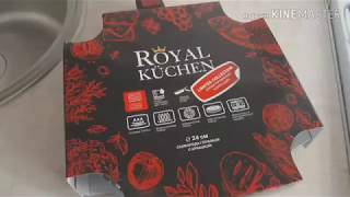 Обзор сковороды  ROYAL KUCHEN.Завтрак из чесночных стрелок.
