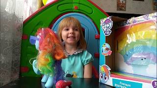Обзор новой игрушки My Little Pony поющая Радуга Деш/Review the new toy Singing Rainbow Dash
