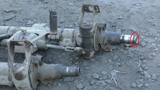 Замена шворней оси САФ и восстановление резьбы