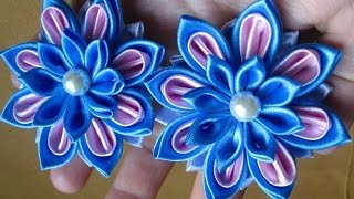 Как сделать заколки из атласных  лент? Вытворяшки