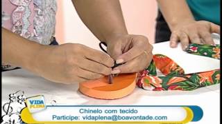 Artesanato - Customização de chinelo