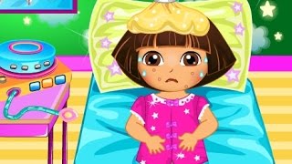 دورا الصغيرة ( دورا المريضة عند الدكتور ) العاب كرتون للاطفال كاملة