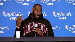 LeBron James FULL Interview Before Game 4 | Media Day Availability