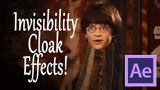 Invisibility Cloak Effects in Adobe After Effects Tutorial!