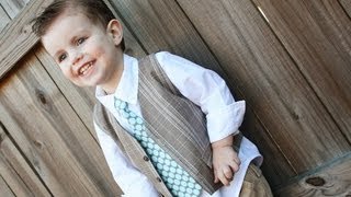 Как сшить жилет для Вашего малыша из старых брюк